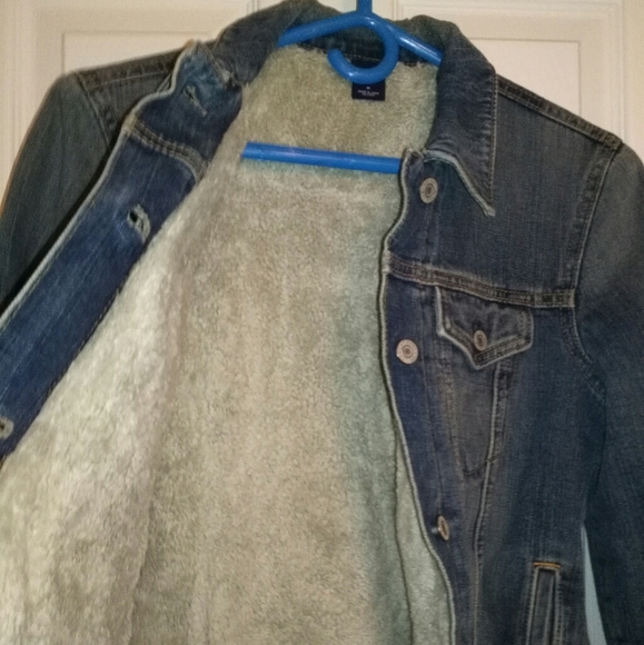 Gap classic denim jacket with warm lining - Picture 4 of 7